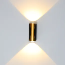 مصباح الجدار 6W/10W LED LED ممر داخلي الدرج إضاءة الإضاءة ديكور IP65 في الهواء الطلق مقاوم للماء AC110V/220VWALL
