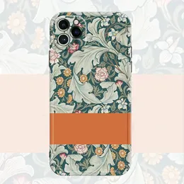 패션 G 전화 케이스 디자이너 iPhone 케이스 13 Pro Max Accessory Letter Flower Design for iPhone 11 12 Promax XR XS 7 8 P Plus 전화기 커버