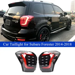 Subaru Forester LED arka lambası için araba arka sürüş fren sisi kuyruk ışığı 2014-2018 dinamik dönüş sinyali lambası otomatik aksesuarlar