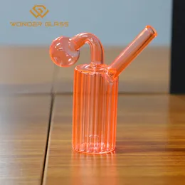 A7-E small size water burner pipes 4.8 Inches portable colorful glass pipes Hookah Container from China factory