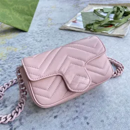 Sacchetti della frizione Donne Borse Spalla Crossbody 699757 Cingcio a catena in pelle autentica borse per il corpo trasversale di lusso