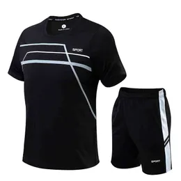 Tenniströjor av hög kvalitet badminton skjorta shorts set män bord tennis set ping pong kläder badminton jogging sport kostymer t220819