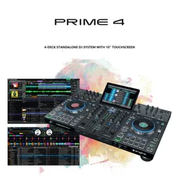 Der DENON DJ Tianlong PRIME4 DJ-Disc-Player unterstützt den U-Disk-All-in-One-DJ-Controller mit großem Farbbildschirm