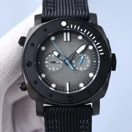 horloge herenhorloge Automatisch Mechanische Horloges canvas band Montre De Luxe Polshorloge 47mm waterdicht 6 naalden