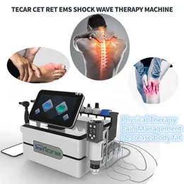 3 I 1 Smart Tecar Cet Ret Wave Pain Relief Ems Shock Wave Body Massage Muskelstimulering Chockvågs fysioterapiutrustning