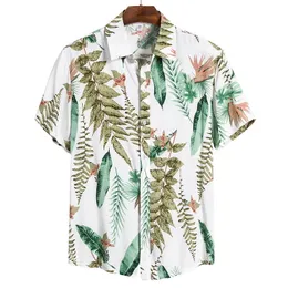 Herrens avslappnade skjortor Camisa Hawaiana de Manga Corta Para Hombre Estampado Flores Playa Talla Grande EE. U U. Verano 2022Men's