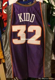 Günstiger Großhandel Jason Kidd #32 Jersey Pro Nwt New Champion T-Shirt Weste genähte Basketball-Trikots Ncaa