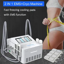 Cryolipolysis Slimming Machine Cryoterapi Fat Freeze Cool Tech Body Sculpting Equipment With EMS Funktion Cryo Pads Plate Muskel Builing Fat Loss Device