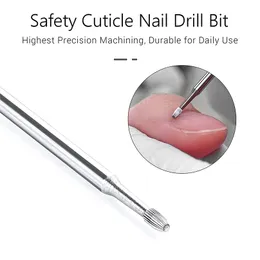 MaryCarrie Safety Safety Nail Drill Bits Tungsten Carbide Drill But Buticle Remover 332 "for Electric File File Machine 220819