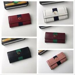 New Ophidia Collection Bi-Fold Wallets 숙녀 패션 캐주얼 디자이너 고급 지갑 동전 지갑 키 파우치 신용 카드 소지자 명함 소지자 523153