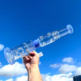 Tall Bong Hookah Big Glass Water Pipe 17 tum tjock rökning Dab Rigs med 18 mm hanskål