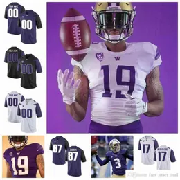 NCAA Washington Huskies College Football Jerseys Andre Baccellia Jersey Ty Jones Quinten Pounds Sean McGrew Warren Moon Custom Stitched Jers