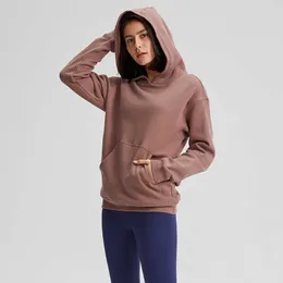 Lu Hoody JacketレモンヨガアリーシングNWTスポーツフィースフーディーズ123女性秋のフリースフリースソリッドジムアウトウェアウォームスウェットフェムヨガスウィー