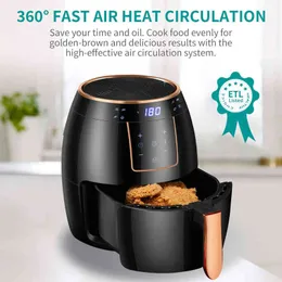 Ezsozo Electric Air Fryer Forno Baking Fryer Air Fryer Machine Waffle Grill Microondas Home Appliances Maker T220819