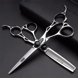 Hair Scissors Aplants de 6 polegadas de barbearia de 6 polegadas Conjunto de salão de cabeleireiro profissional Corte Shears269r