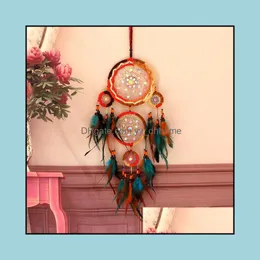 Other Home Decor Bohemian Style Feather Dream Catchers Wall Hanging Art Room Car Hunter Substance Dreamcatcher Ornament Gift Yydhhome Dh7Ig