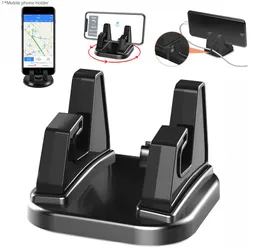 Biltelefonhållare 360 ​​grader roterande fast anti -sliphållare Silikon Desktop Bracket Navigation Universal