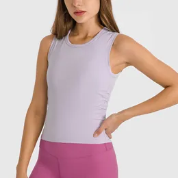 NWT Fitness Women Yoga respir￡vel Top Lu-71 Gym Tankout Tops Tops Sexy Backless Sport camise