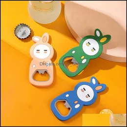 Openers Cute Cartoon Rabbit Magnet Refrigerator Sticker Wine Bottle Opener Animal Paw Beer Fridge Drop Delivery 2021 Home Ga Yydhhome Dhdfm