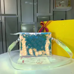 Designer-Tasche Umhängetaschen Handtasche Geldbörse Tote Flap Holografische PVC-Transparenthandtaschen Laser Shopping Composite Bag