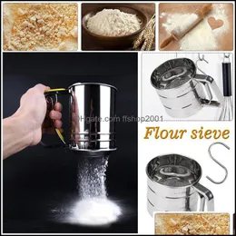 Baking Pastry Tools Stainless Steel Flour Sifter Powdered For Cakes Decorating Sieve Cup Handheld Drop Delivery 2021 Hom Ffshop2001 Dhope