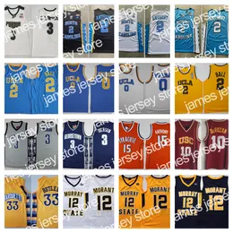 24 NCAA Collball College Jersey North Carolina Cole Anthony Anthony Russell Westbrook USC Demar Derozan Carsen Edwards Trae Young Morant Allen