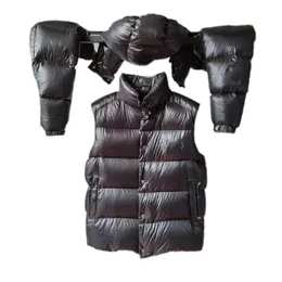 Jaqueta masculina Down Down Removable Vest Designer Jackets Top Winter Warm Puffer mais recente estilo mulheres design de casaco Moda casual