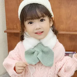 Soft Faux Fur Children Scarf Warm Winter Kids Scarfs for Girls Knitted Neck Warmer Kids Scarves Princess Collar Gift