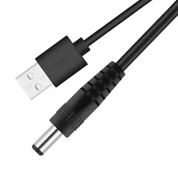 NEU USB 2 0 Typ m￤nnlich bis 3 5mm DC -Netzwerkstopfen Fassanschluss 5V Kabel Black Right2797