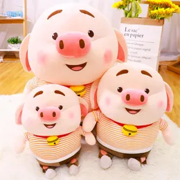 Yeni doğum günü hediyesi sevimli domuz pamuk peluş bebek doldurulmuş hayvan oyuncak sevimli peluş yastık bebek bebek çocuklar güzel çocuklar mevcut chirstm211u