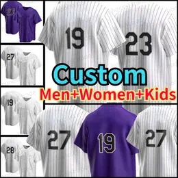 Anpassad 2022 Baseball 23 Kris 19 Charlie Blackmon Jersey 27 Trevor Story Jerseys 24 Ryan McMahon 14 Tony Wolters 20 Ian Desmond Sam Hilliard