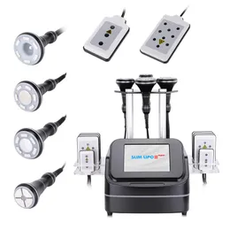 Novo 5in1 Slimming 40K Cavita￧￣o ultrass￴nica a laser bipolar RF Radiofrequ￪ncia Frequency Multipolar de v￡cuo Macagem de fitness queima de gordura beleza M￡quina de aperto de beleza