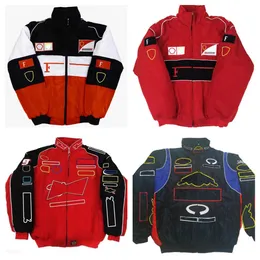 Гоночная куртка F1, новый зимний гоночный костюм на молнии с вышитым логотипом