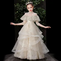 Bourgogne Flower Girl Dresses 2022 First Holy Communion Dresses For Girls Ball Gown Wedding Party Dress Kids Pageant Evening Prom Dress