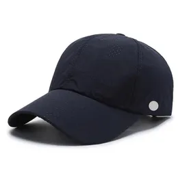 LL Snapbacks Yoga Şapkaları Erkek Ve Kadın Beyzbol Şapkaları Moda Çabuk kuruyan Kumaş Güneş Şapkası Şapkaları Plaj Doğa Sporları Düz Renk Gölge
