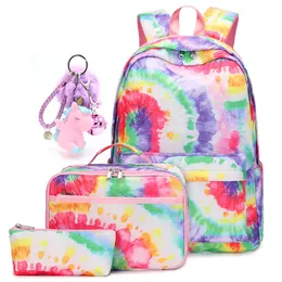 School Bags Pcs Backpack For Kids Girls With Lunch Box Set Elementary Middle BookBag Water Resistant MochilasSchool