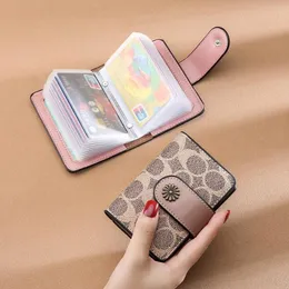 Designer Women Man Print Card Holders F￶rhindra Demagnetization Ultratin Fashion Luxury Hasp Lady Coin Purse Multi Funcito Bank Card