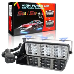 F24 CAR High Power Светодиодный светодиодный свет Красный синий янтарный белые сигнальные светильники вспышка приборной прибор