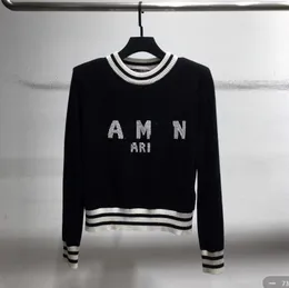 Sweater Jacket Woman Designer Sweaters Womens Round neck Stripe Sweaters Knit Letter Knitted Long Sleeved Cardigan Fashion Casual Knitwear Shirts
