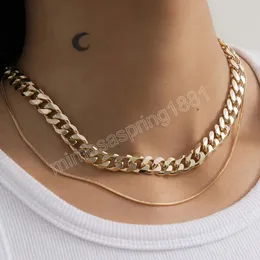 Многослойное круглое змеевое колье мужской винтажный золотой цвет металлический металл короткие ожерелья Клавиляции Мужские модные украшения