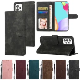 Shockproof Vintage PU Leather Card Slots Wallet Cases For Samsung Galaxy A52 A73 A53 A33 A12 A32 A22 A42 A20 A30 A50 Flip Stand Phone Cover Funda