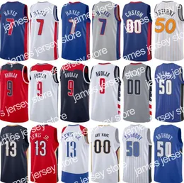 24 Nowy wydruk 7 Killian Hayes Jersey 9 Deni Avdija 13 Kira Lewis Jr 50 Cole Anthony Blue Biała Czerwona Czarna Edycja koszykówki