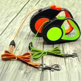 Dog Collars LEASHES RETRACTABLE LASH自動拡張ナイロンパピーペットのリードウォーキングランニングトラクションロープ3m 5m 8MDOG