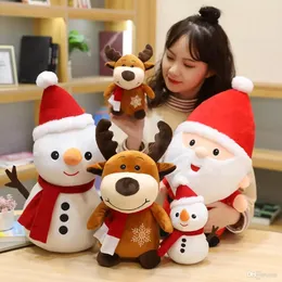 Christmas Party Plush Toy Cute little deer doll Valentine's Day angel dolls sleeping pillow Soft Stuffed Animals Soothing Gift For Children FY3851 0821