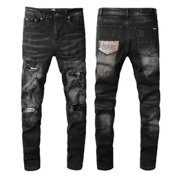 Jeans roxos Chegadas de jeans de jeans de designer de jeans Hole Bolas Bike Biker Men's Clothing Hot Sell661