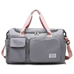 Torby DUFFEL Kobiety torba podróżna fitness Sport torebka sucha separacja mokra nylon duża zdolność do torebki do torebki do podróży