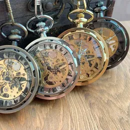 Cep saatleri mekanik saat vintage içi boş kolye iskelet kadran quartz pusula tasarımı siyah yıldızlı hediyepocket