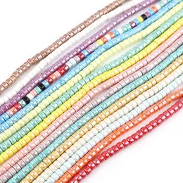 Other Strand Ceramic Beads For Necklace Making Cylinder Colorful Earrings Bracelet Jewelry DIY Accessories About 6mm X 4mmOther