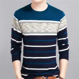 Marka odzieży męska sweter jesienny okrągłe kołnierzy Pullover Men Koszulka Slimfit Fashion Polo Sweater Streetwear MZM050 220822