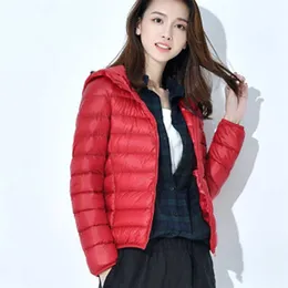 Womens Down Parkas Solid Color Jackets Casual Korean Cotton Large Size S6XL Slim Pand Winter WDC8449 220829